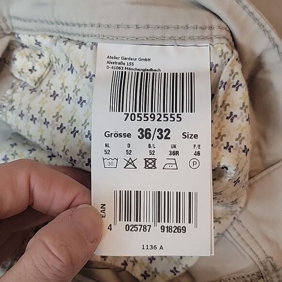 Atelier Gardeur Women's Nevio-8 Regular fit gray pants size 36/32 - Picture 6 of 9